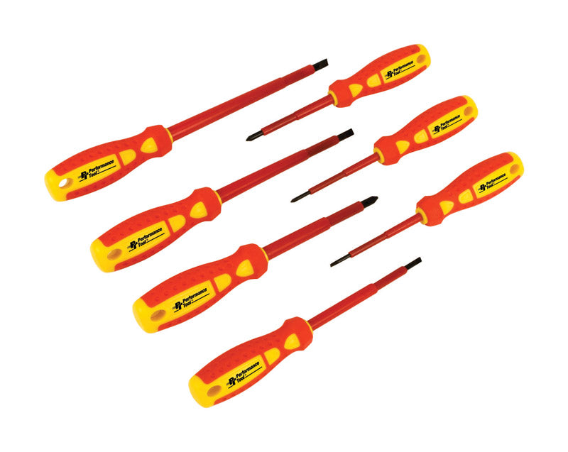 WILMAR CORPORATION, Performance Tool Phillips/Slotted Electrical Screwdriver Set 7 pc