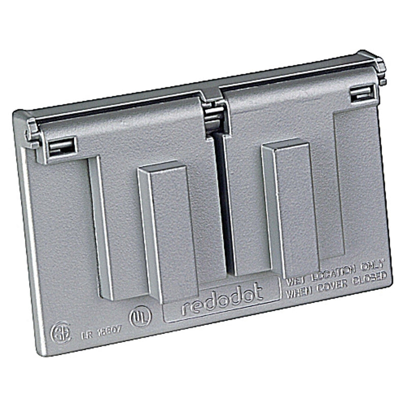 THOMAS & BETTS, Red Dot Rectangle Zinc 1 gang Switch Cover With Switch