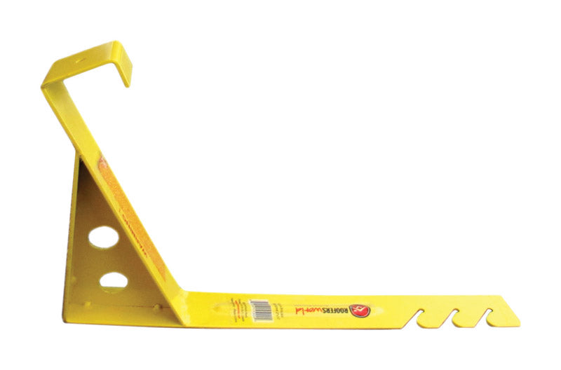 REDBOX HARDWARE INC, Roofers World Weather-Resistant Steel Yellow 2000 lbs. Capacity Roof Bracket 18 L x 6.75 H x 2 W in.