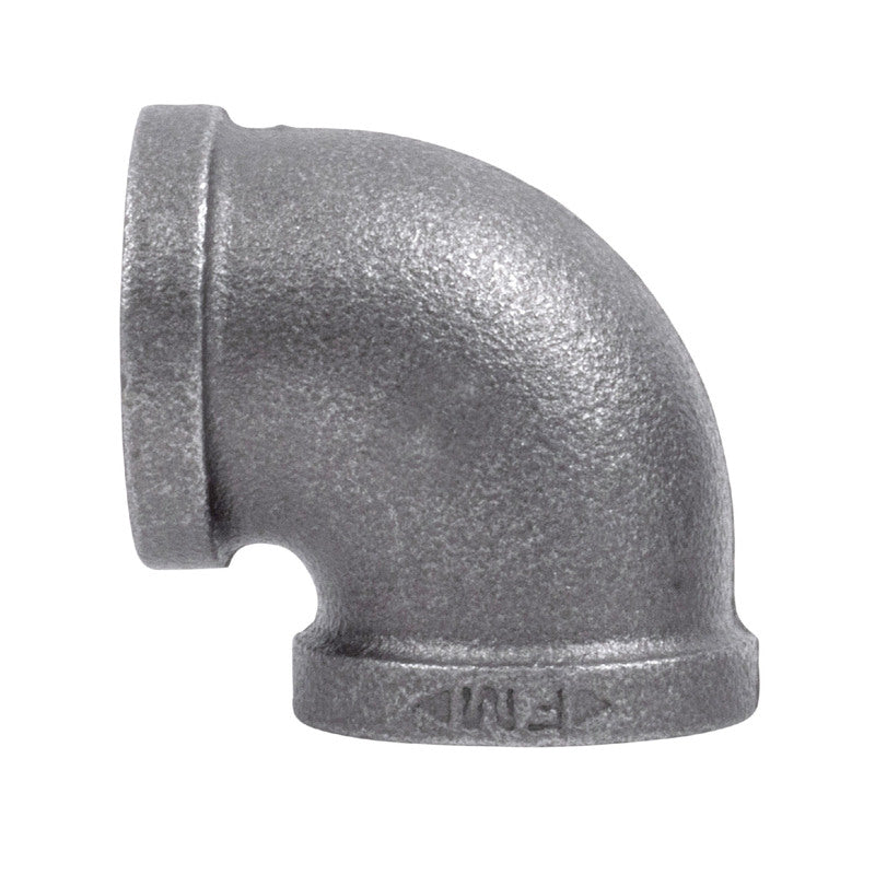 BK Products, STZ Industries 2-1/2 in. FIP each X 2-1/2 in. D FIP Black Malleable Iron 90 Degree Elbow