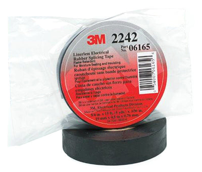 3M COMPANY, Scotch 3/4 in. W X 15 ft. L Black Rubber Splicing Tape