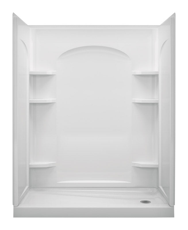 Sterling, Sterling Ensemble White Shower Back Wall