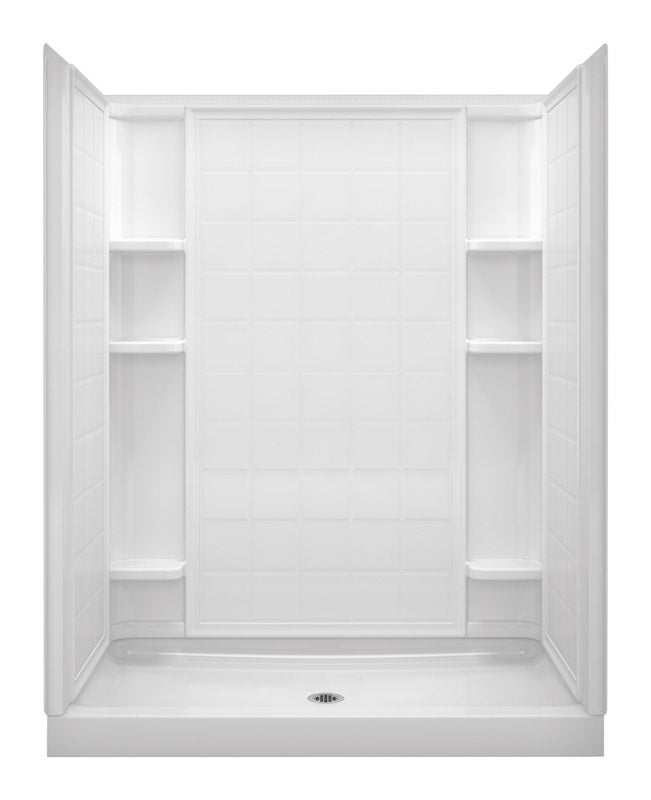 Sterling, Sterling Ensemble White Shower Back Wall