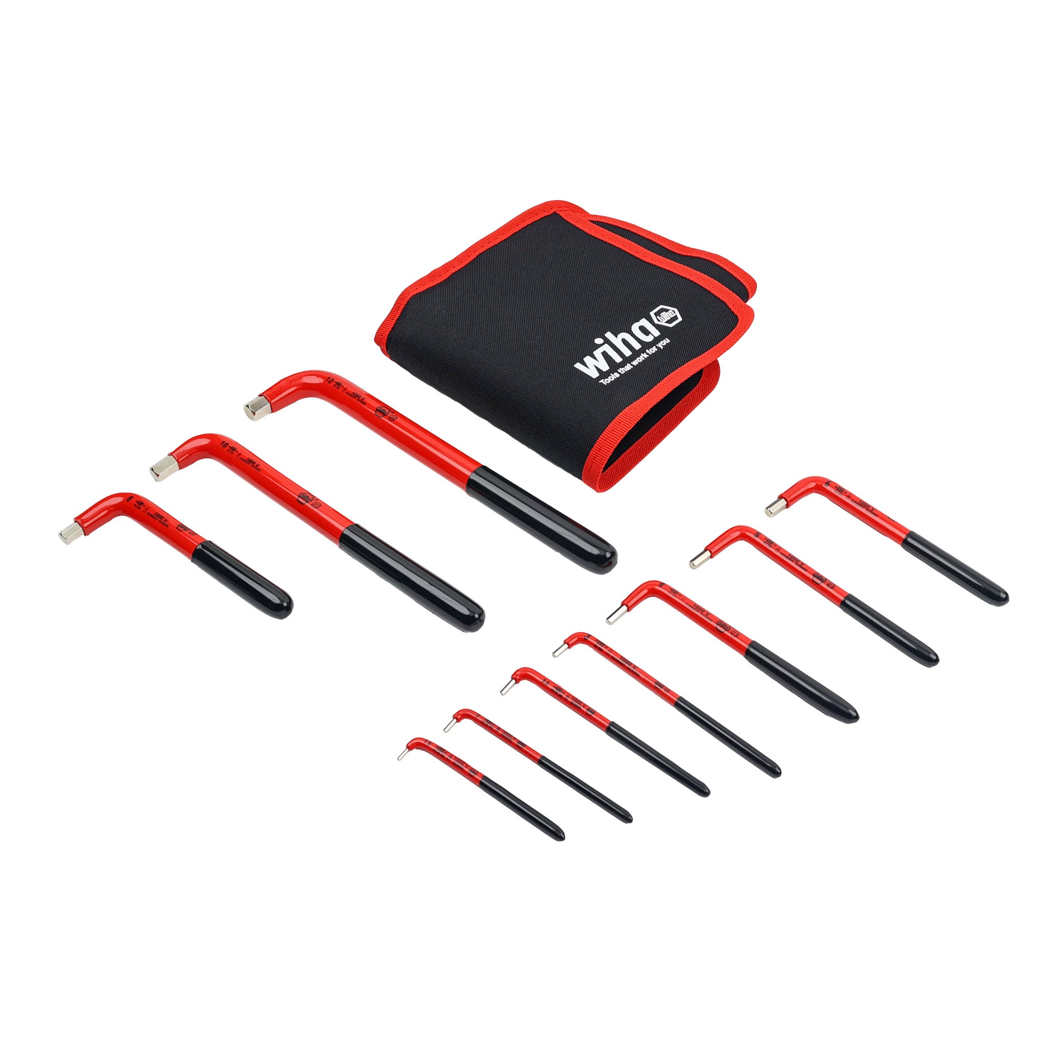 Wiha, 10 Piece Insulated Hex L-Key Set