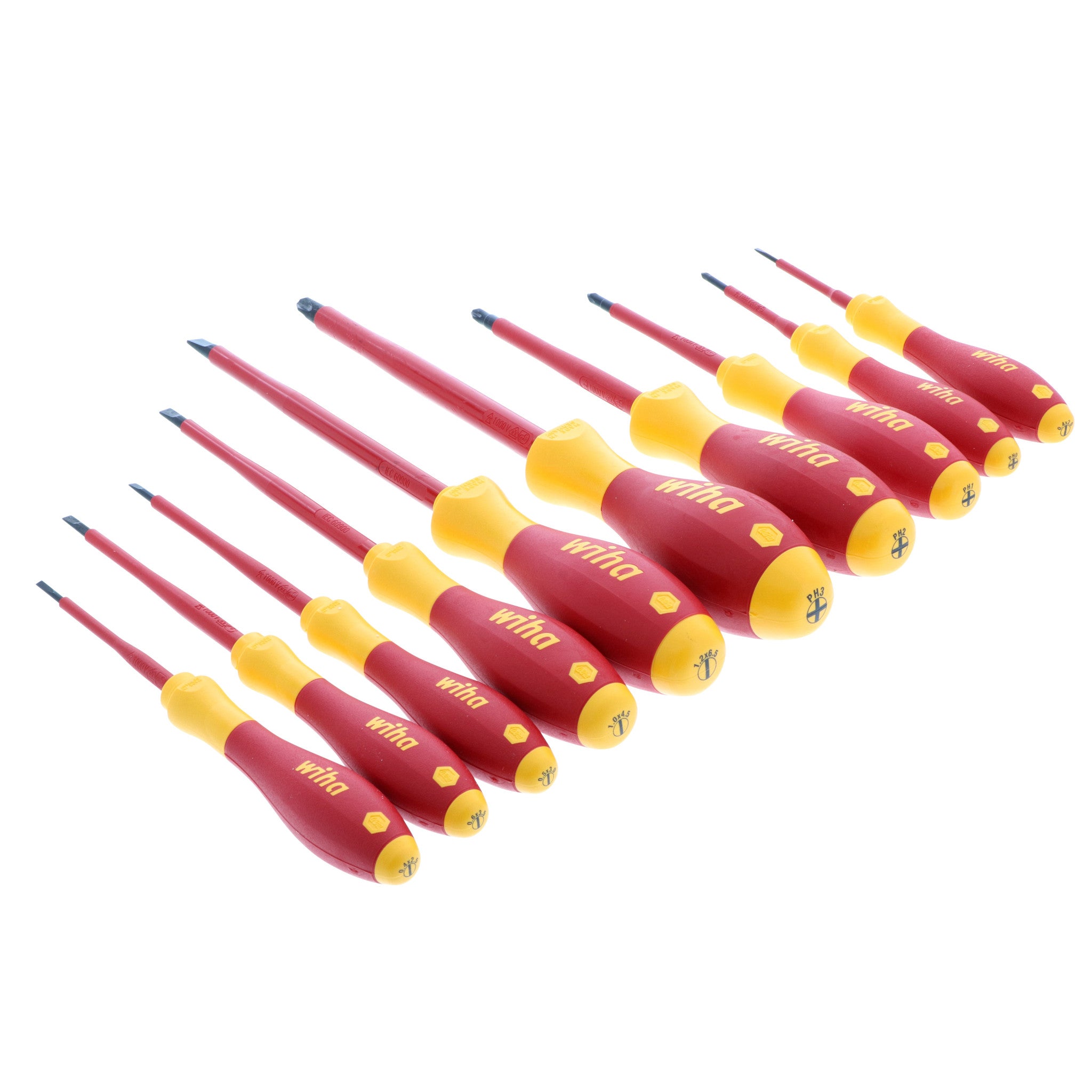 Wiha, 10 Piece Insulated SoftFinish Screwdriver Set