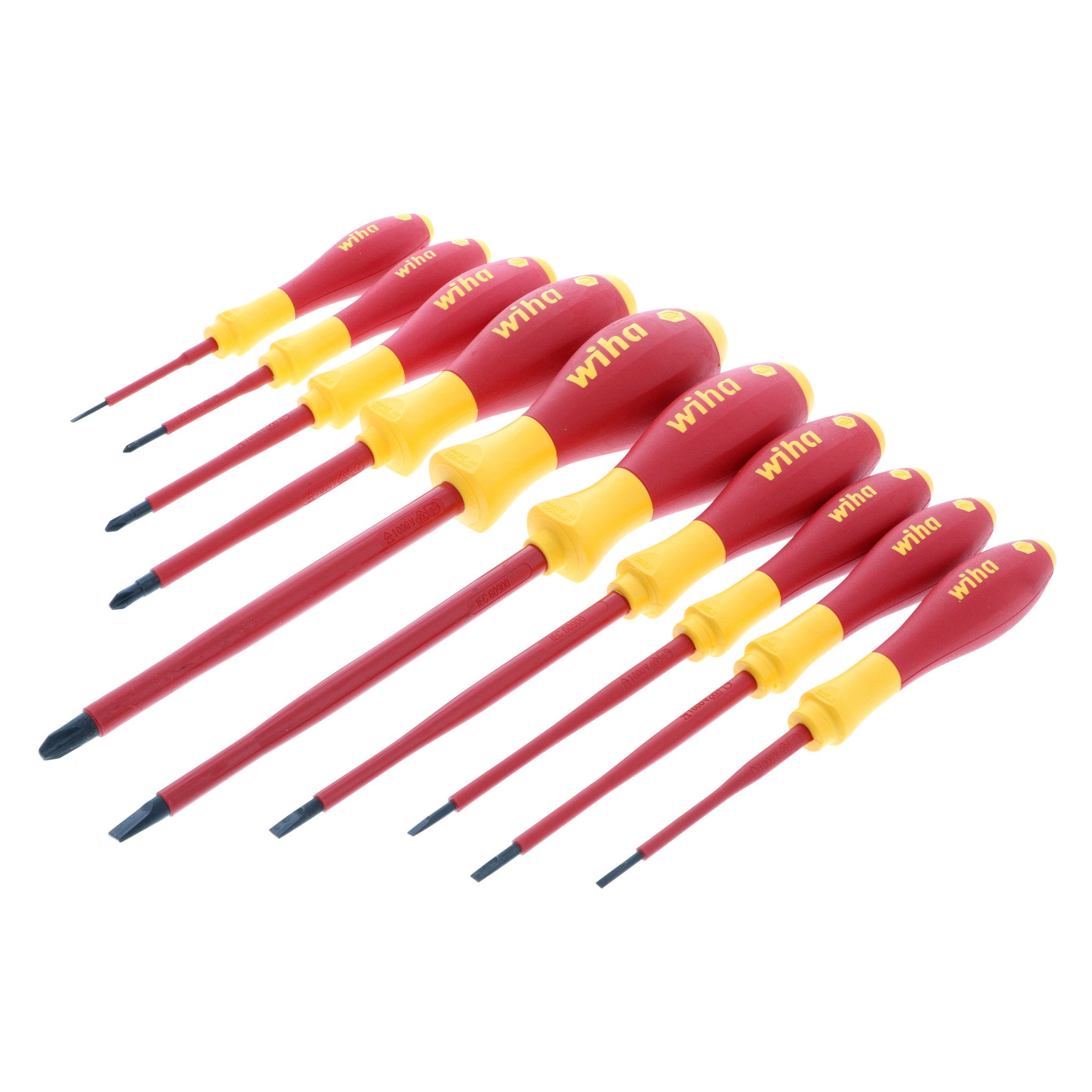 Wiha, 10 Piece Insulated SoftFinish Screwdriver Set