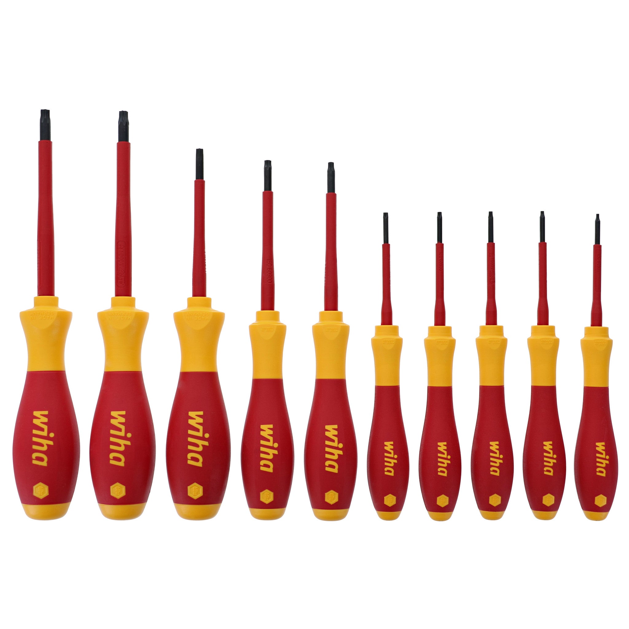 Wiha, 10 Piece Insulated SoftFinish Torx Screwdriver Set