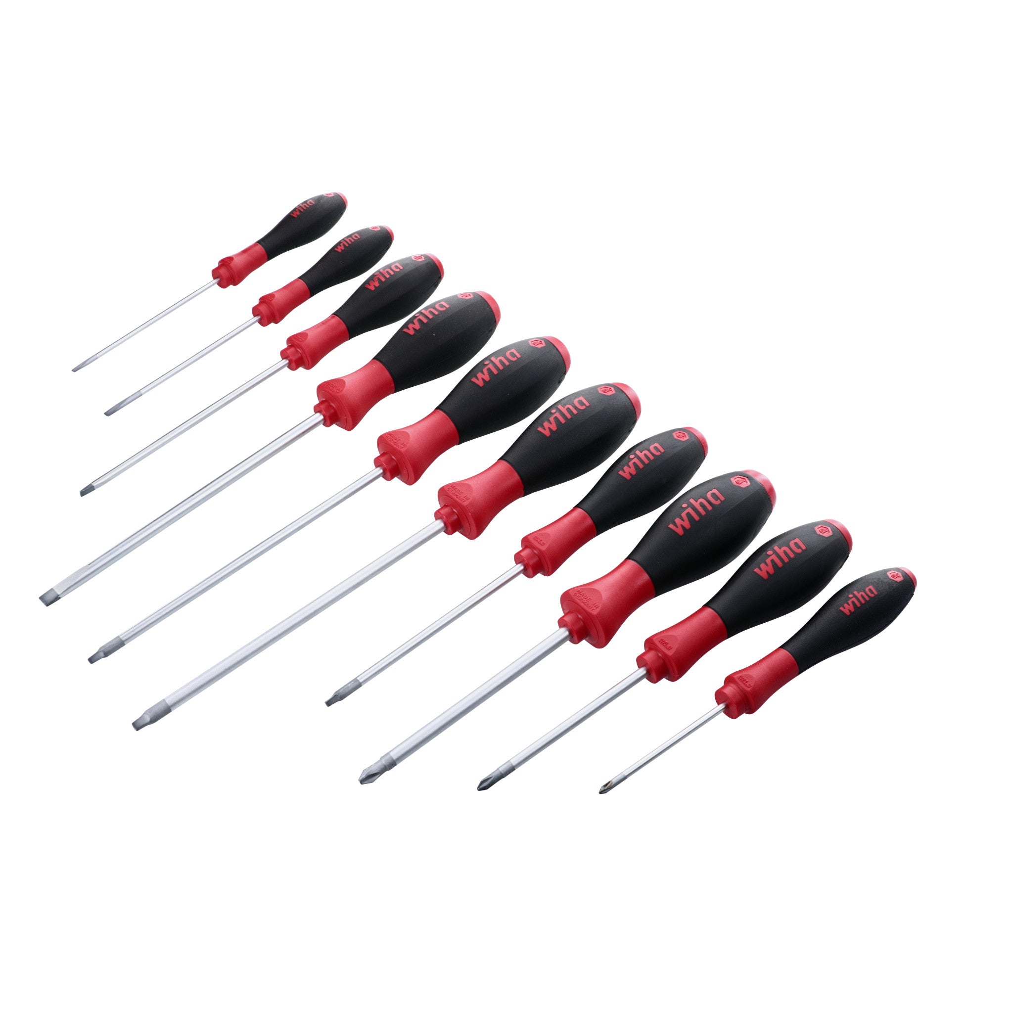 Wiha, 10 Piece SoftFinish Phillips and Square Screwdriver Set