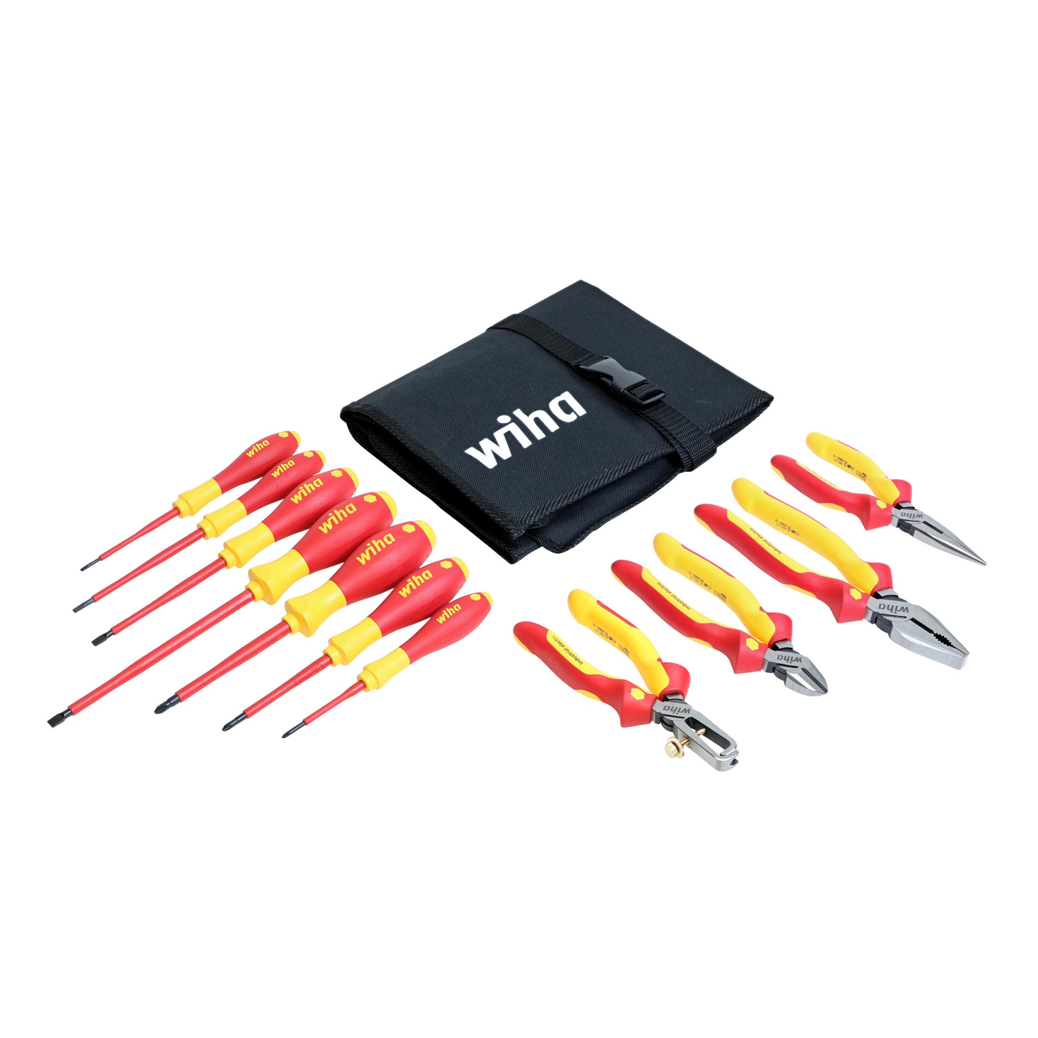 Wiha, 11 Piece Insulated Industrial Pliers and Screwdriver Set