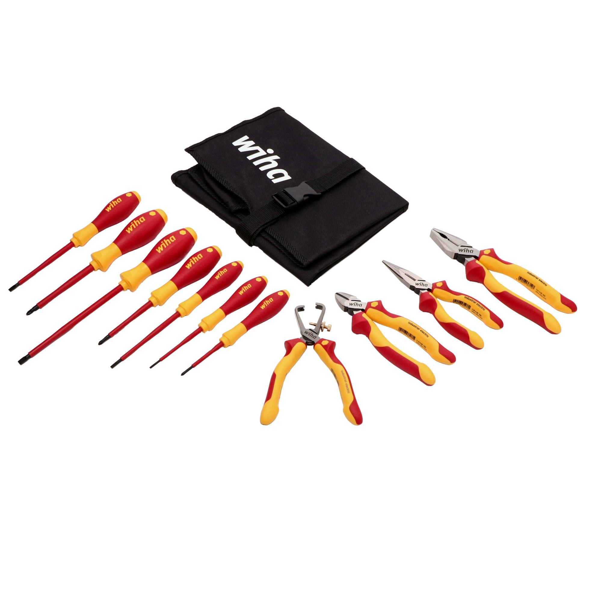 Wiha, 11 Piece Insulated Pliers-Cutters and Screwdriver Set