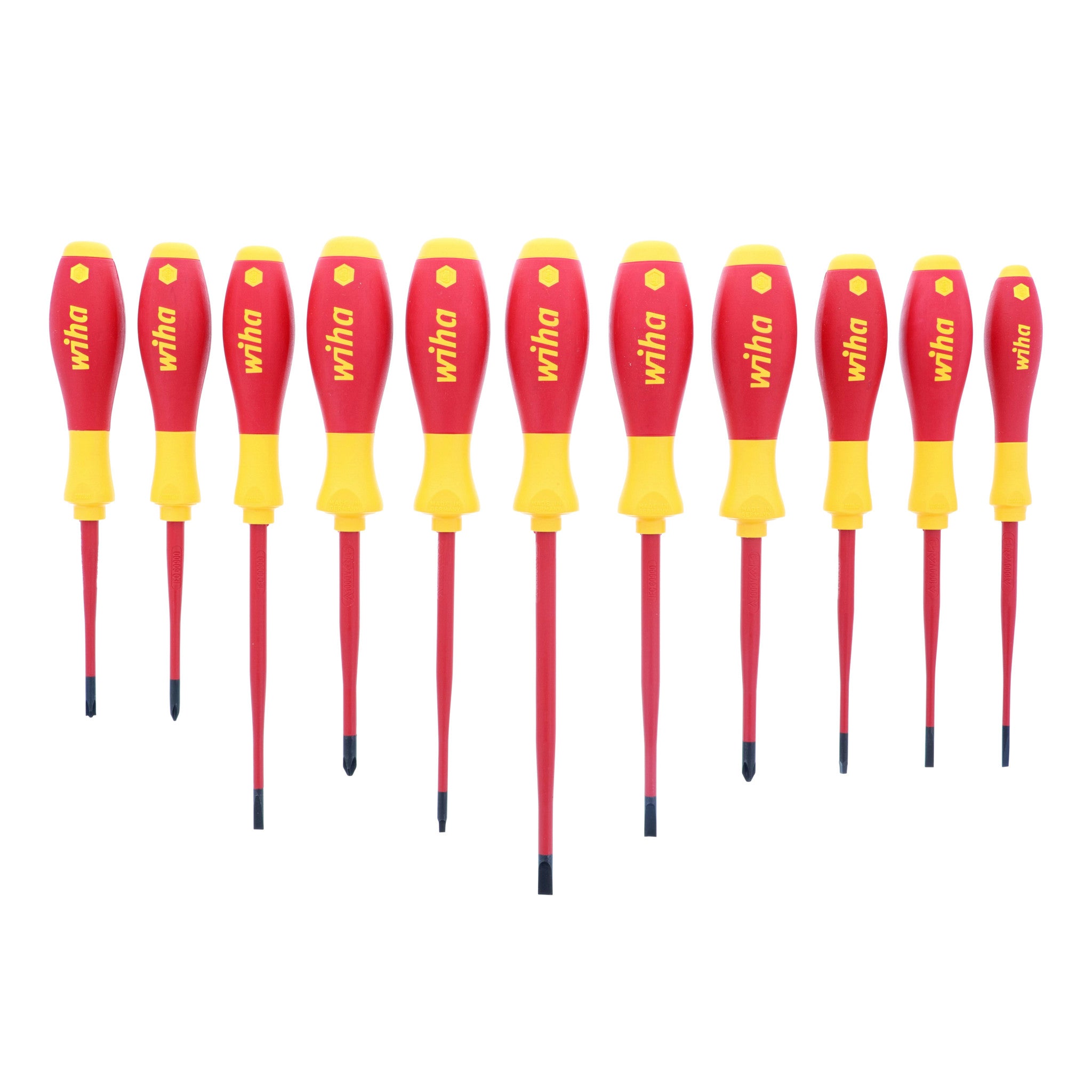 Wiha, 11 Piece Insulated SlimLine Screwdriver Set