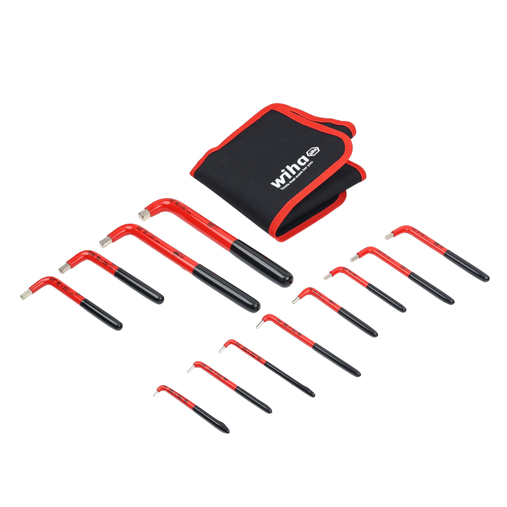 Wiha, 12 Piece Insulated Hex L-Key Set