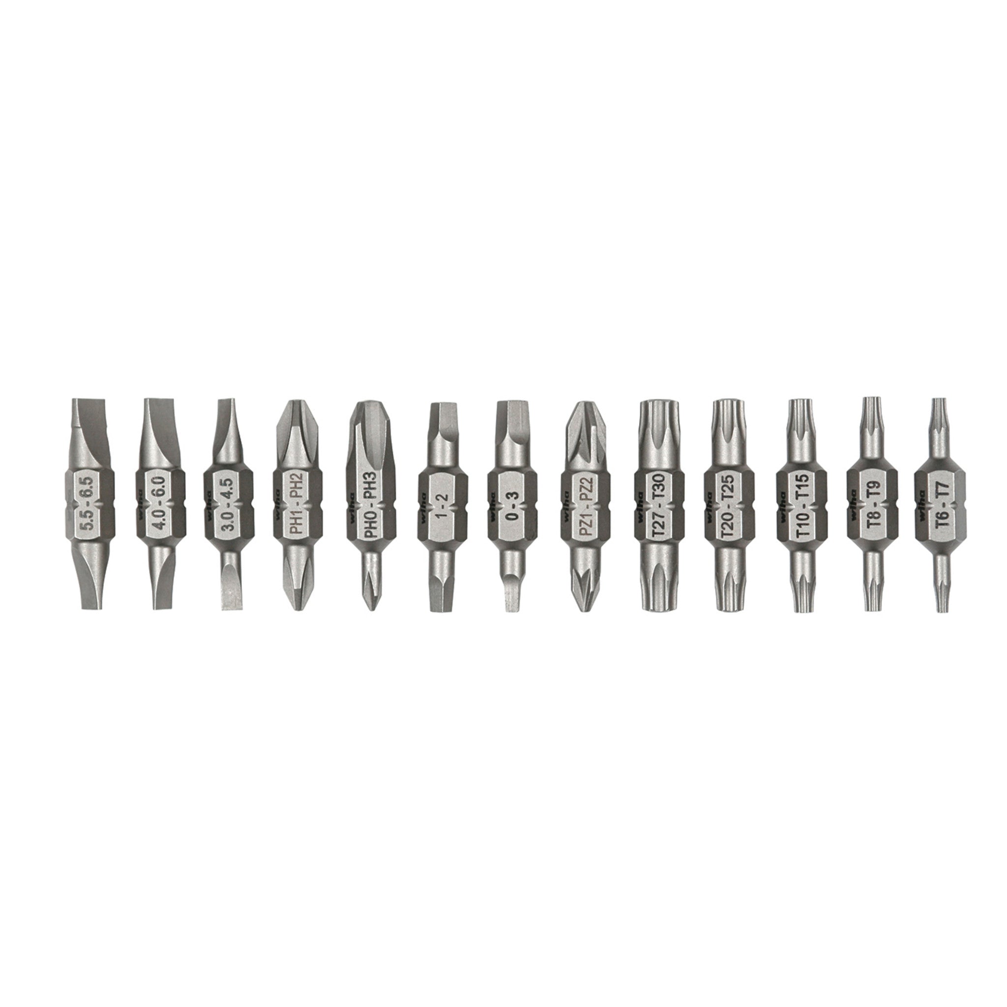 Wiha, 13 Piece Double End Bit Reload Set for Technicians 26-In-1 Ultra Driver (77791)