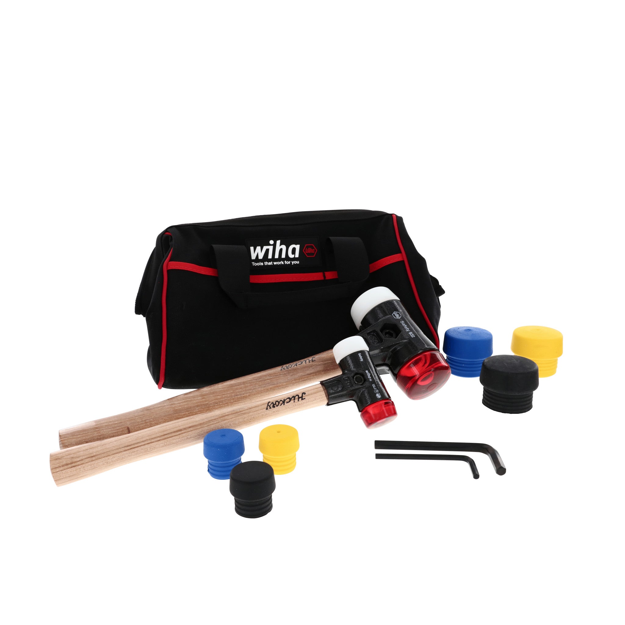 Wiha, 14 Piece Split Head Mallet Set in Tool Bag