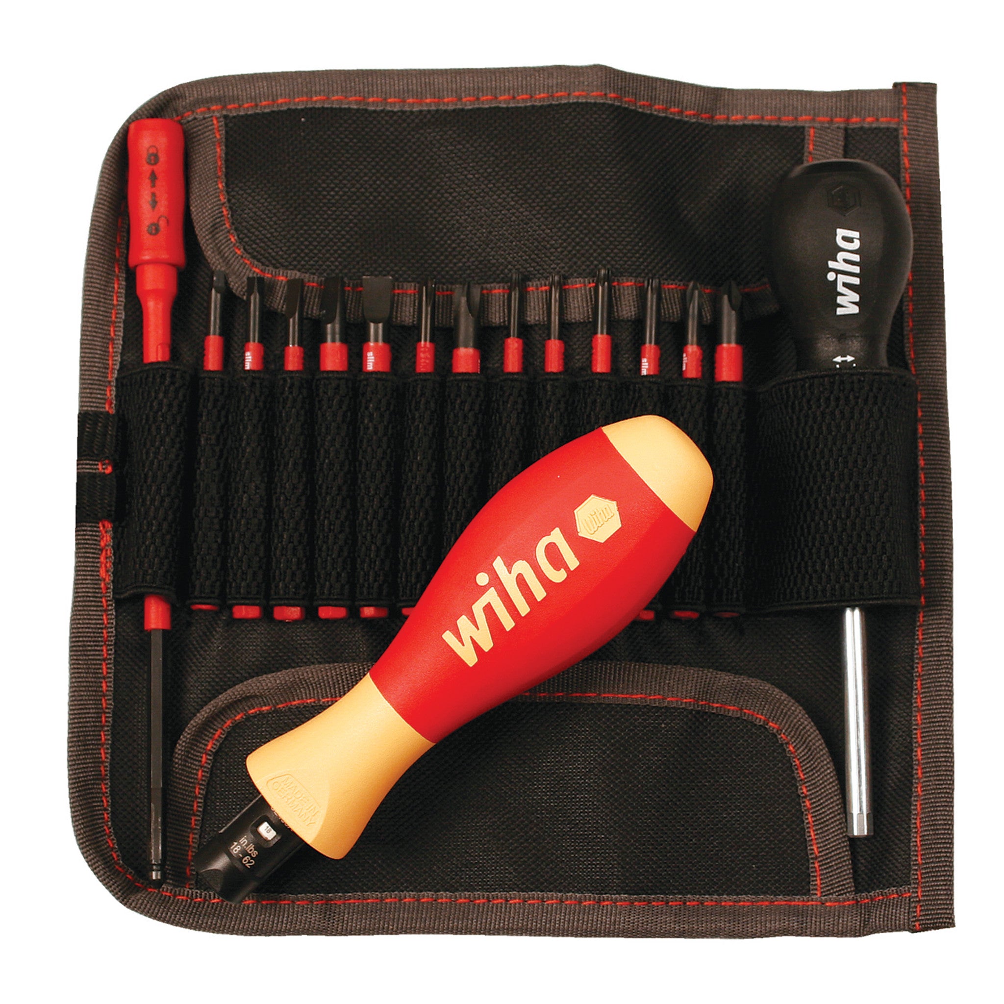 Wiha, 16 Piece Insulated TorqueVario-S (18-62 In/lbs) and SlimLine Blade Set