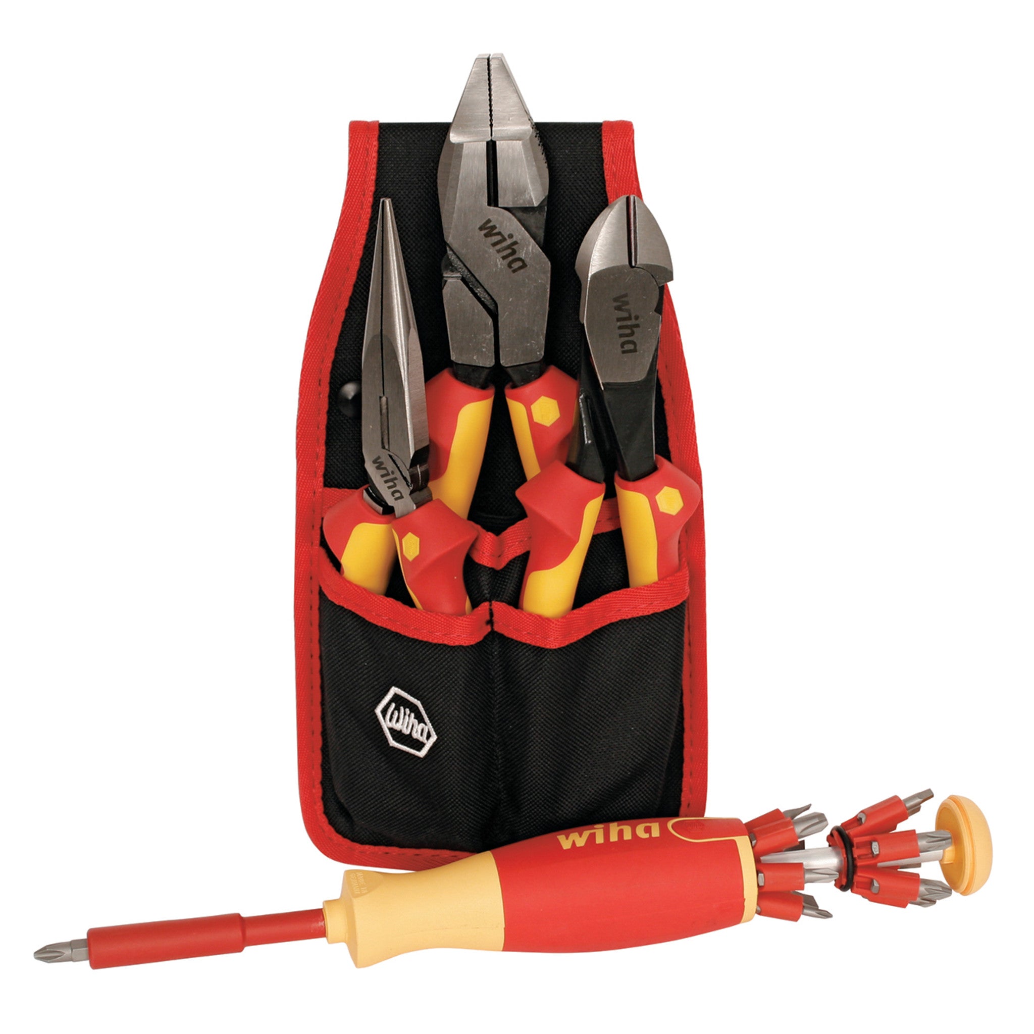 Wiha, 17 Piece Insulated Pliers-Cutters and Pop-Up Set