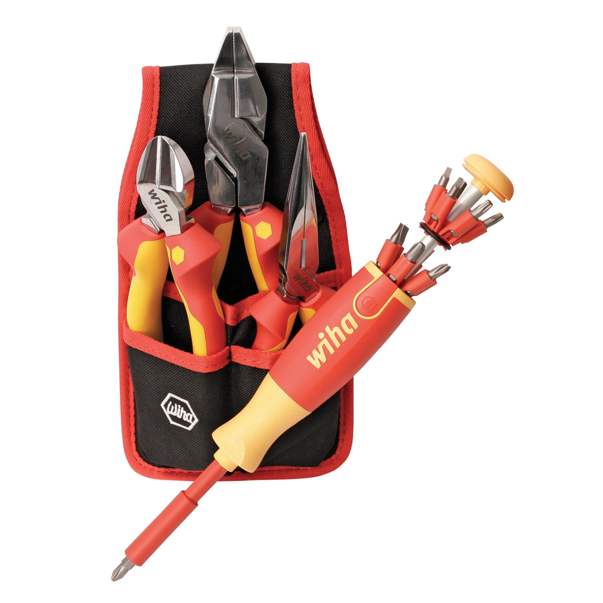 Wiha, 17 Piece Insulated Pliers-Cutters and Pop-Up Set