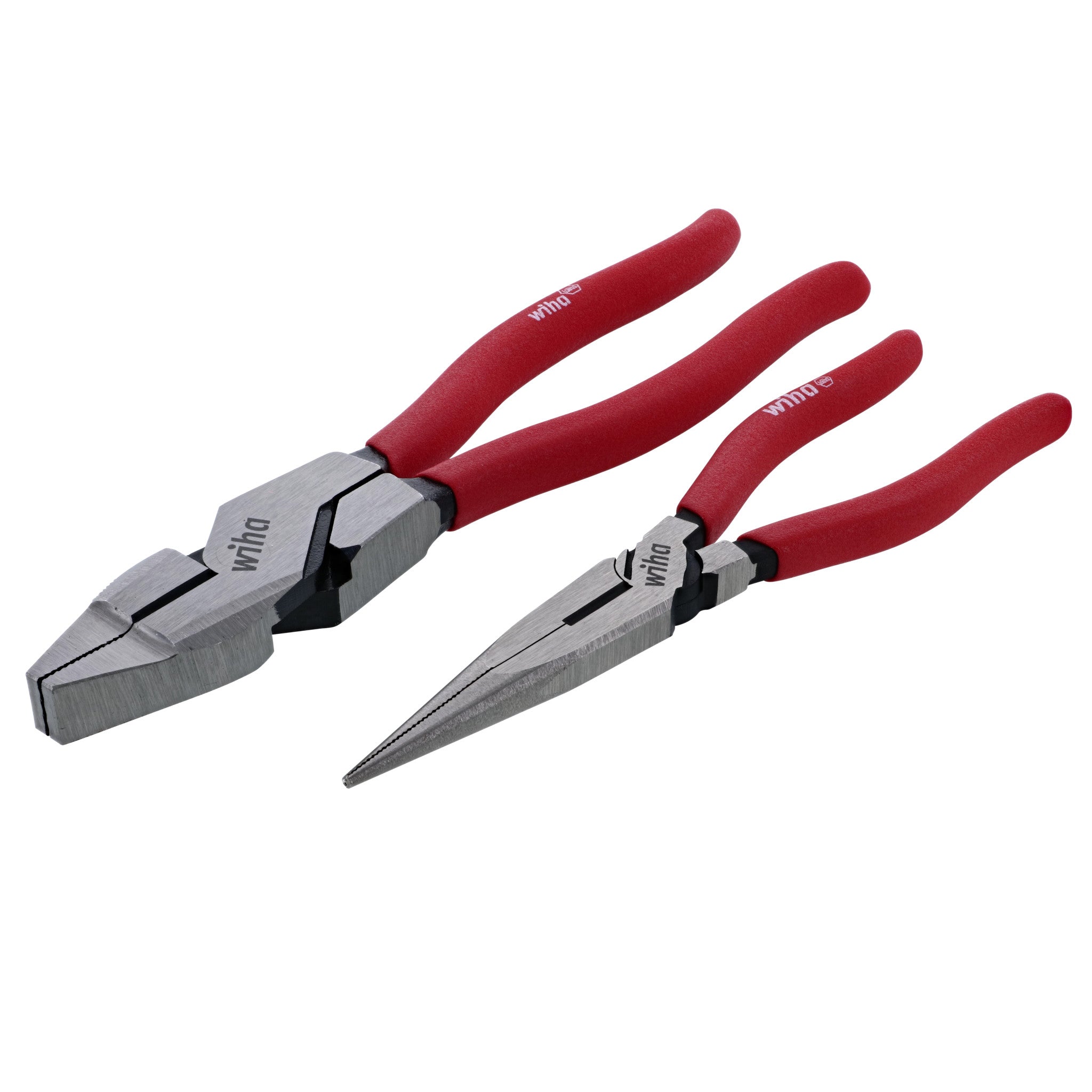 Wiha, 2 Piece Classic Grip NE Style Lineman's Pliers and Long Nose Pliers Set