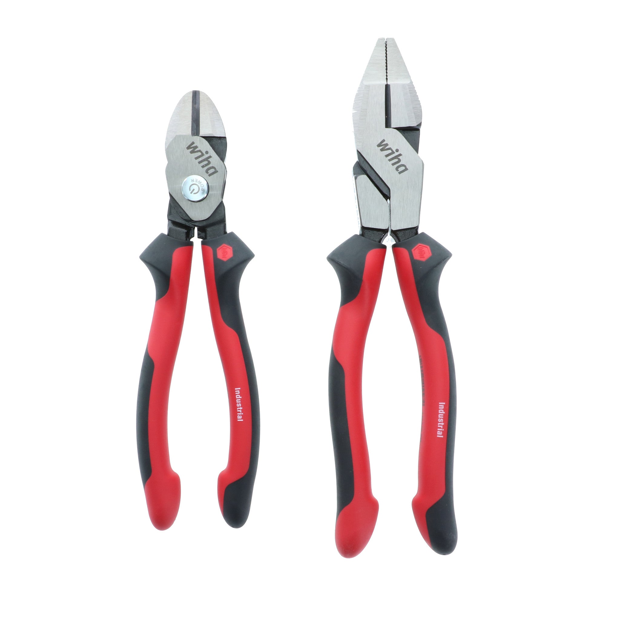 Wiha, 2 Piece Industrial SoftGrip NE Style Lineman's and BiCut Pliers Set