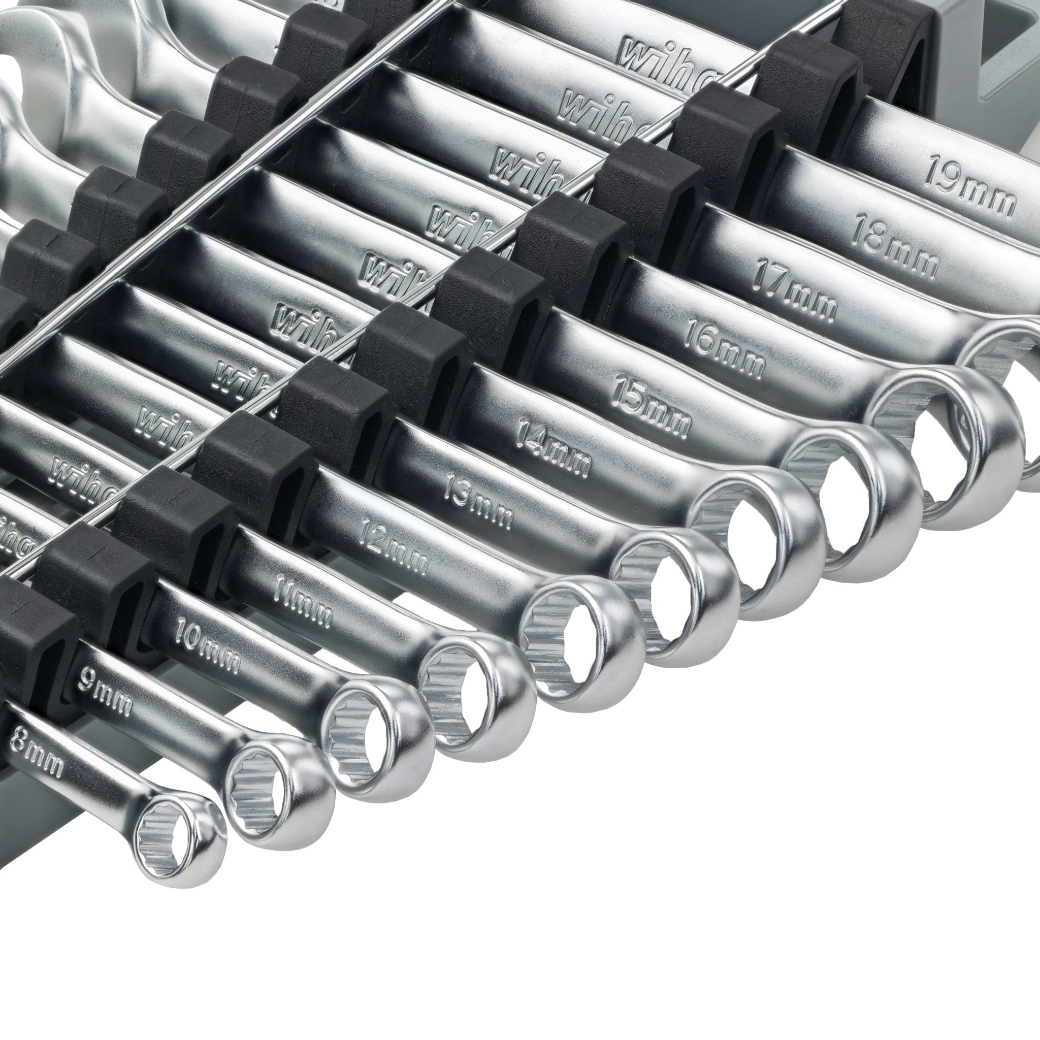 Wiha, 24 Piece Combination Wrench Set - Metric and SAE