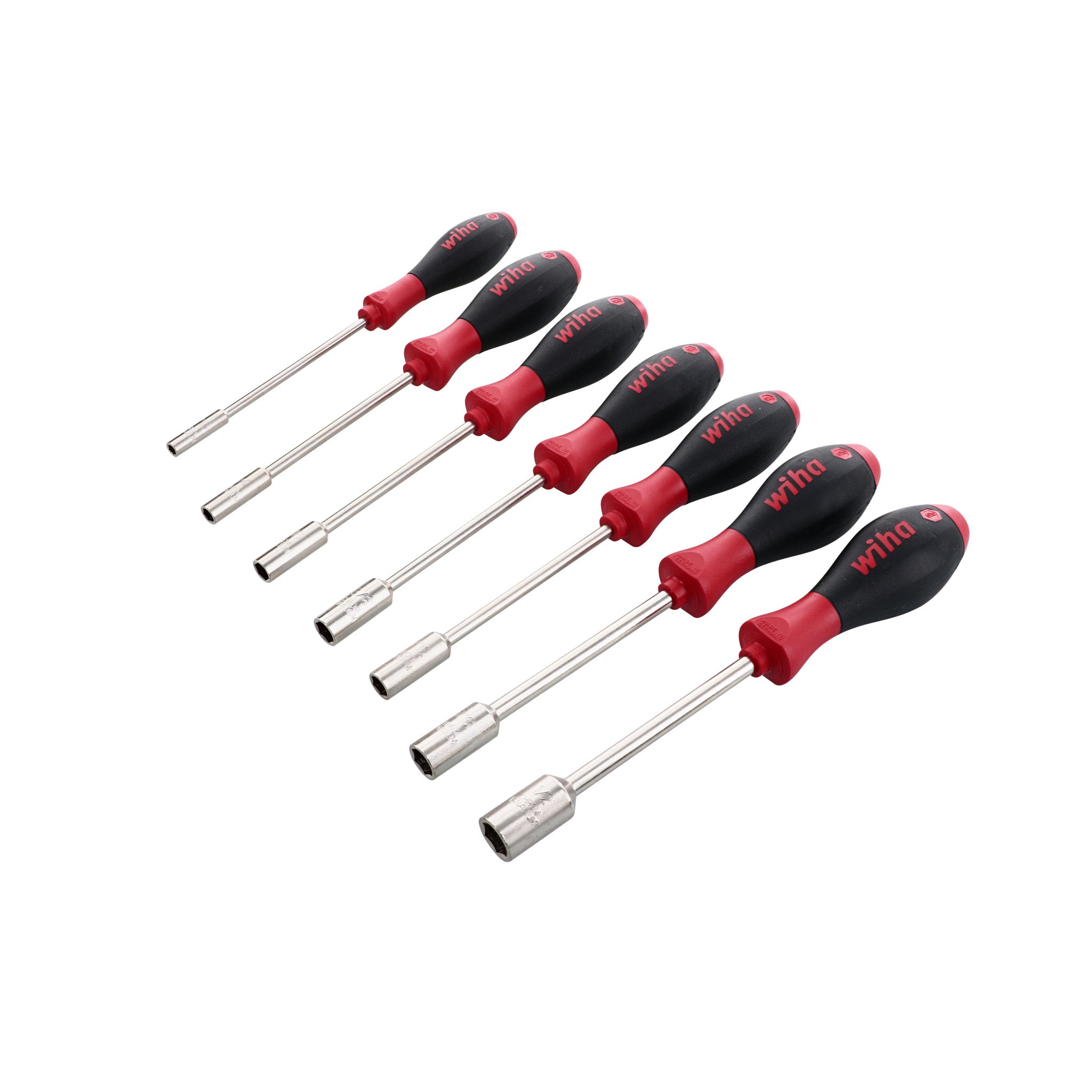 Wiha, 7 Piece SoftFinish Nut Driver Set - Inch