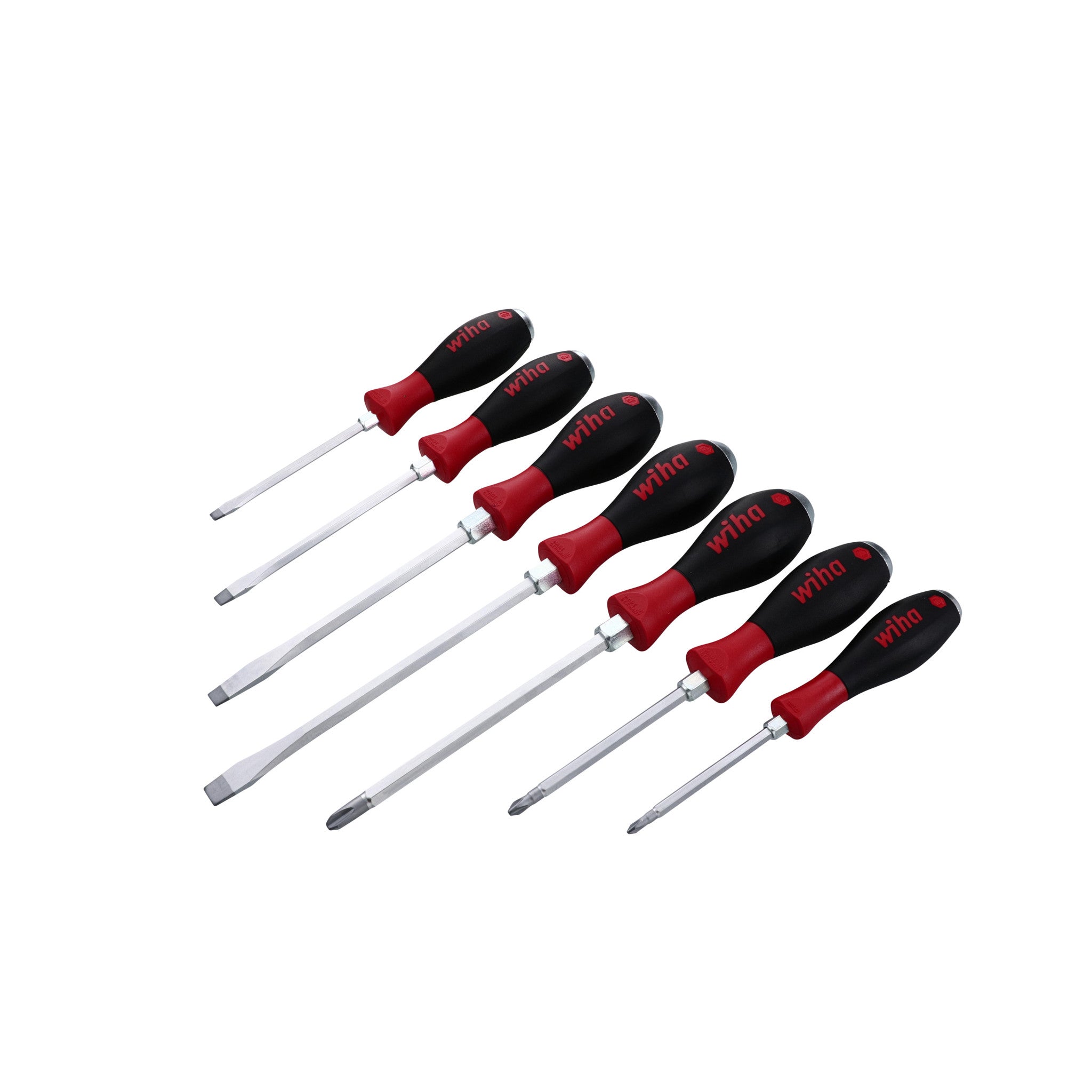 Wiha, 7 Piece SoftFinish XHeavy Duty Slotted and Phillips Screwdriver Set