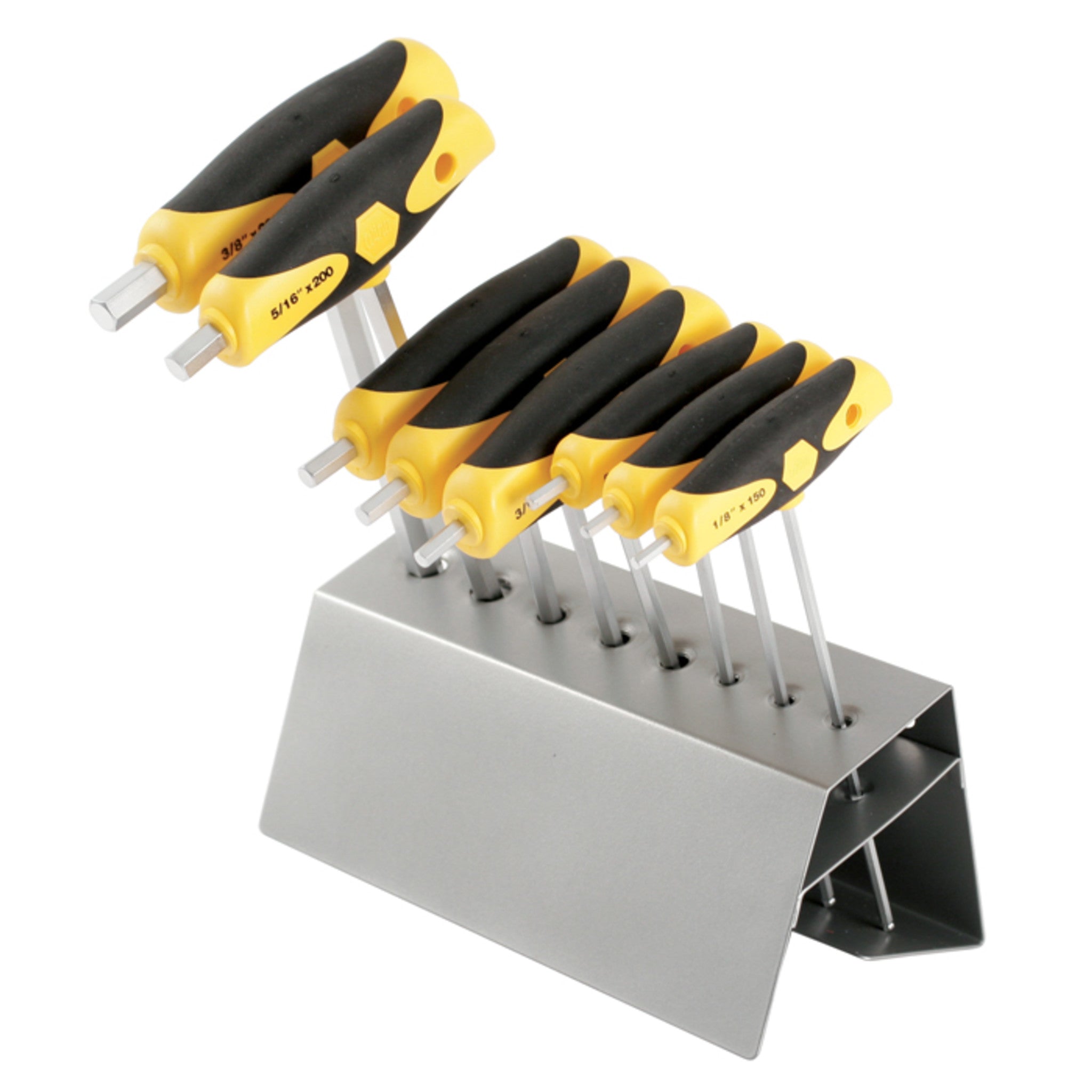 Wiha, 8 Piece SoftGrip Dual Drive SAE T-Handle Set