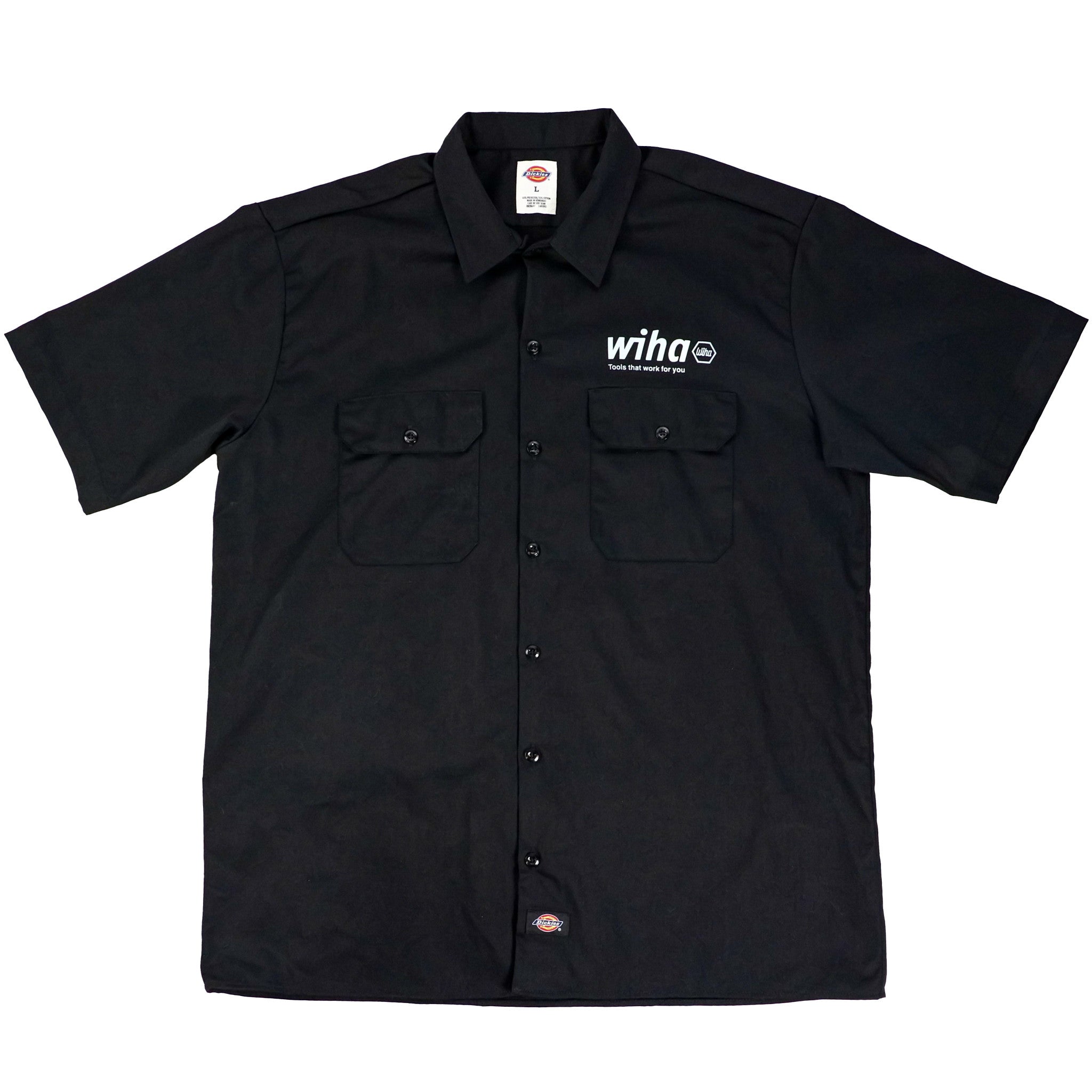 Wiha, Wiha Men's Dickies Short Sleeve Shirt Black XL